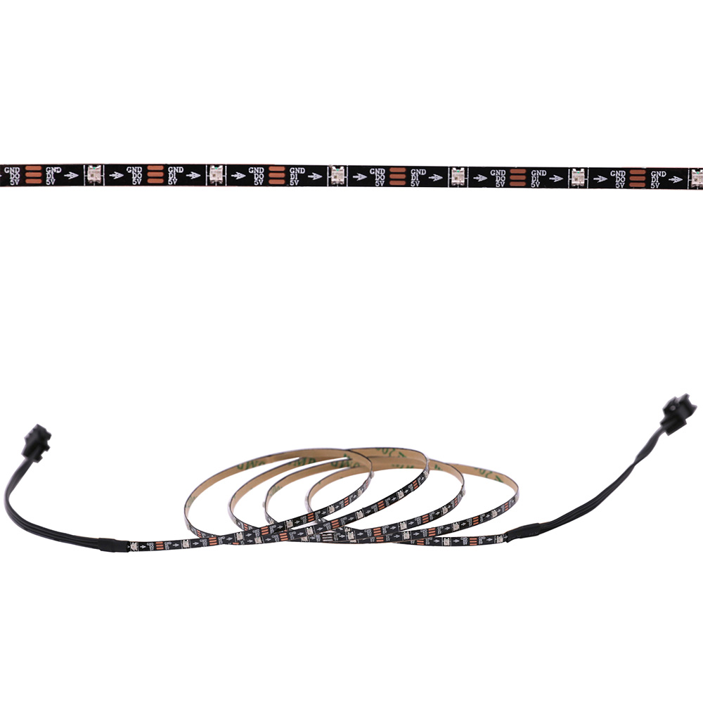 Narrowest 3mm SK6812 RGB Individually Addressable 5V LED Strip 3.28ft - Black PCB Narrowest 3mm SK6812 RGB Individually Addressable 5V LED Strip 3.28ft - Black PCB